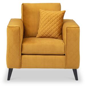 Swift Velvet Armchair | Chic Fabric Living Room Chair | Roseland