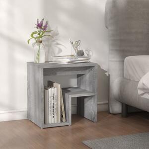 Bed Cabinet Grey Sonoma 40x30x40 cm Engineered Wood
