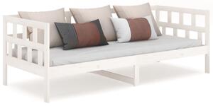 Day Bed White Solid Wood Pine 90x200 cm