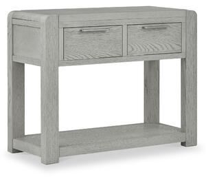 Cardona Grey Console Table with 2 Drawers for Hallway | Roseland