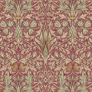 William Morris Snakeshead Digitally Printed Fabric Wine