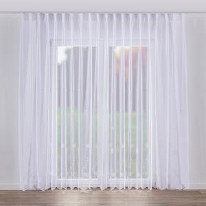 Net curtain with double pinch pleat