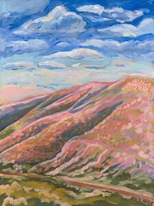 Illustration Colorful hills, Eleanor Baker, (30 x 40 cm)