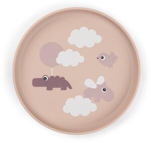 Done by deer Happy Clouds foodie children's plate Ø20 cm Powder