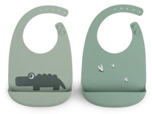 Done by deer Croco Bib 2-pack Green