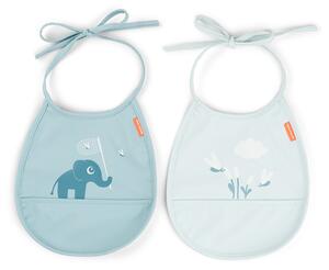 Done by deer Elphee Tiny bib 2-pack Blue