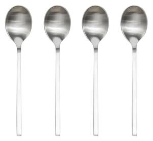 OYOY Yuka Spoon 4-Pack Brushed Steel