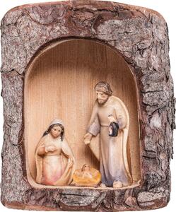 Holy Family Artis in wooden log