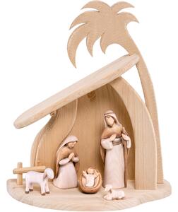 Wooden nativity scene Fides with 7 figures