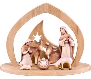 Wooden nativity scene Fides with 8 figures