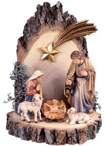 Holy Family on wooden pedestal