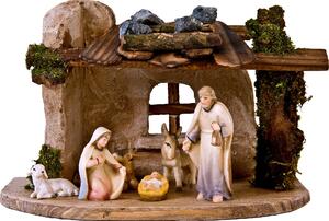 Wooden nativity scene Artis with 7 figures