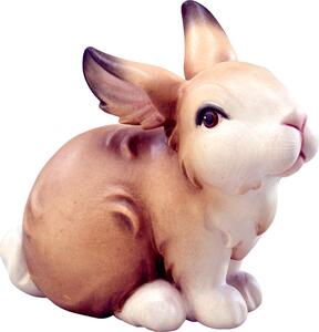 Bunny sitting brown wooden decoration