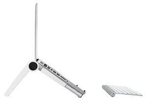ErgoLine Tablet/Laptop Stand Cricket 20x5x2.4 cm White and Silver