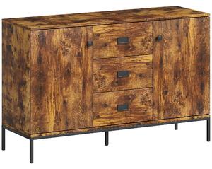 HOMCOM Modern Rustic Brown Sideboard
