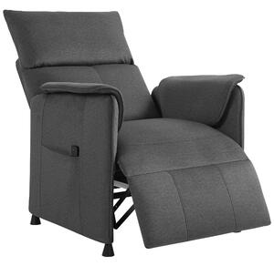 HOMCOM Power Recliner Chair, Reclining Chair with Remote, Pocket Springs, Silent Motor and Side Pockets, Black