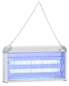 Outsunny Electric Insect Killer, 30W Free Standing Wall Hanging Fly Zapper, Mosquito Trap w/ 60m2 Coverage for Indoor Outdoor Use Aosom UK