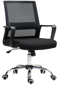 Vinsetto Mesh Back Office Chair, with Wheels - Black