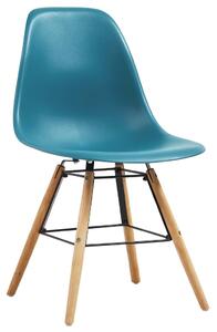Dining Chairs 4 pcs Turquoise Plastic