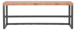 LABEL51 Coat Rack Swing 80x30x30 cm Wood/Burned Steel