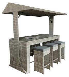 Saloon 6 Seater Outdoor Bar Set