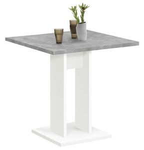 FMD Dining Table 70cm Concrete Grey and White