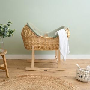 Clair de Lune Organic Noah Pod With Natural Rocking Stand