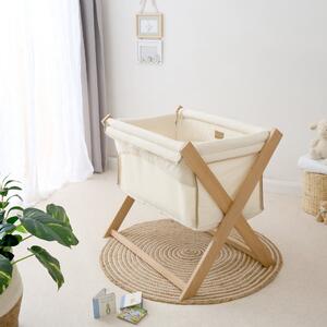 Clair de Lune Organic Folding Crib Cream