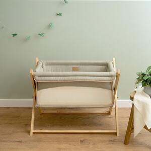 Clair de Lune Organic Folding Crib Green