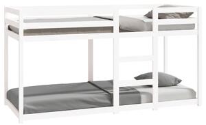 Bunk Bed White 80x200 cm Solid Wood Pine