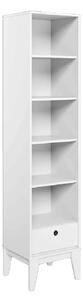 Fletcher Wooden Display Cabinet With 1 Drawer In White