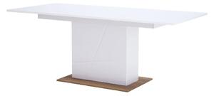 Fargo Extending High Gloss Dining Table In White