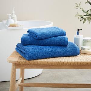 Classic Blue Cotton Soft Towel Natural