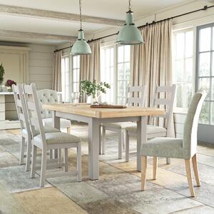 Salcombe 4-6 Seater Extendable Dining Table Stone