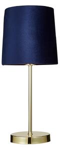 Paris Velvet Table Lamp - Navy