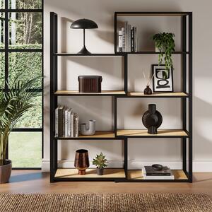 Tilden Tall Extendable Shelving Unit, Oak Effect Natural