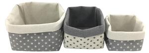 Storage Basket with Stars - Pack of 3