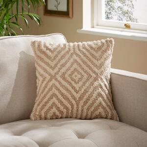 Diamond Tufted Square Cushion Natural