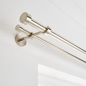 Trinity Double Layer Extendable Metal Eyelet Curtain Pole