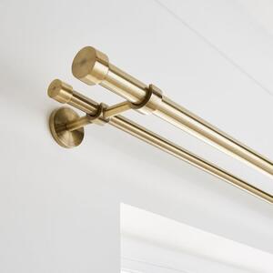 Trinity Double Layer Extendable Metal Eyelet Curtain Pole