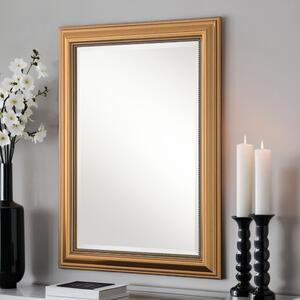 Yearn Beaded Mirror, Gold Effect Effect Gold