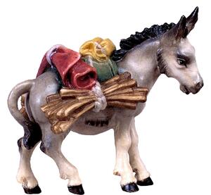 Donkey with baggage for nativity scene - farm