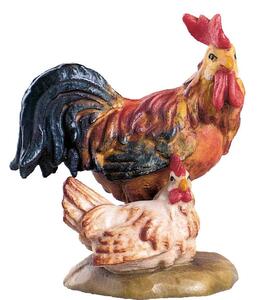 Rooster with hen for nativity scene - farm