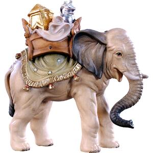 Elephant with baggage for nativity scene - farm