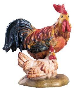 Rooster with hen - classic