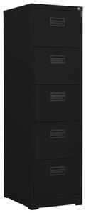 Filing Cabinet Black 46x62x164 cm Steel
