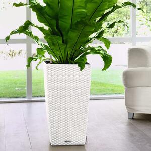 LECHUZA Planter CUBICO Cottage 30 ALL-IN-ONE White