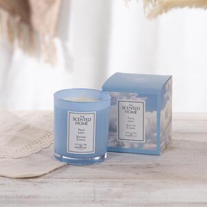 The Scented Home Fresh Linen Candle Blue