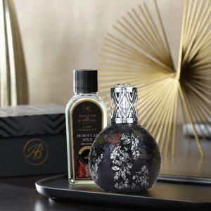 Oriental Woodland Fragrance Lamp with Moroccan Spice Fragrance Gift Set Brown