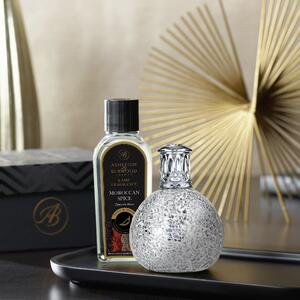 Twinkle Star Fragrance Lamp with Moroccan Spice Fragrance Gift Set Silver